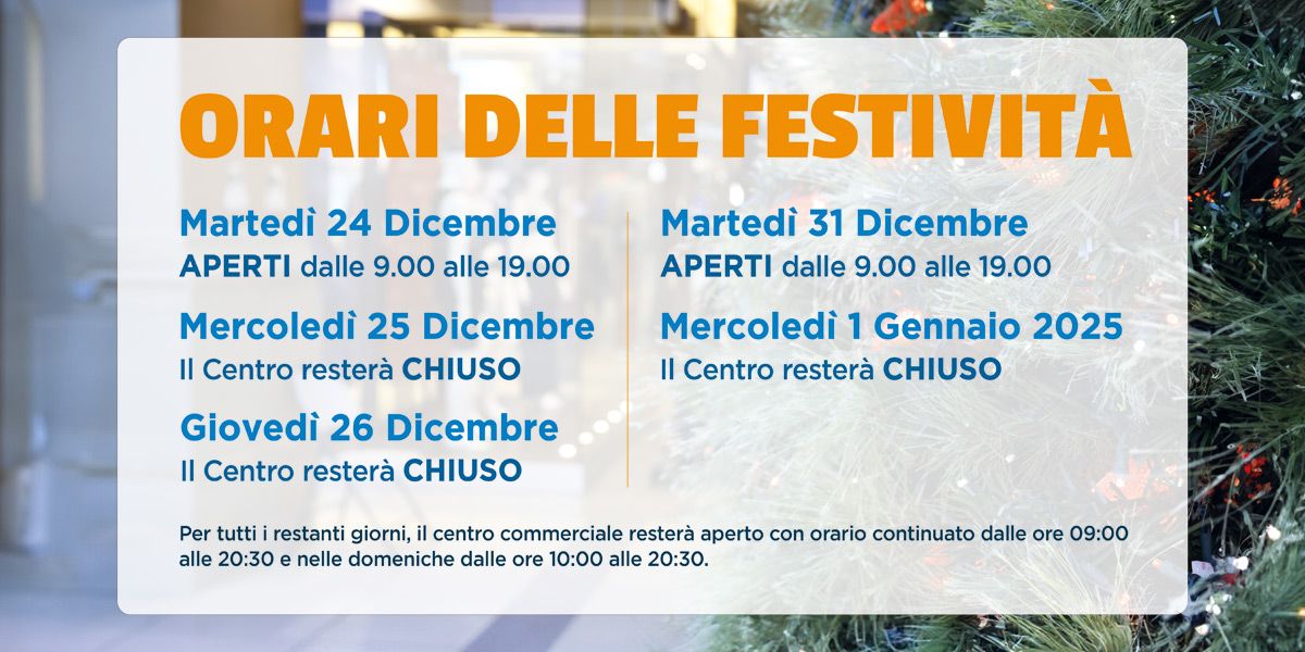 orari feste natale